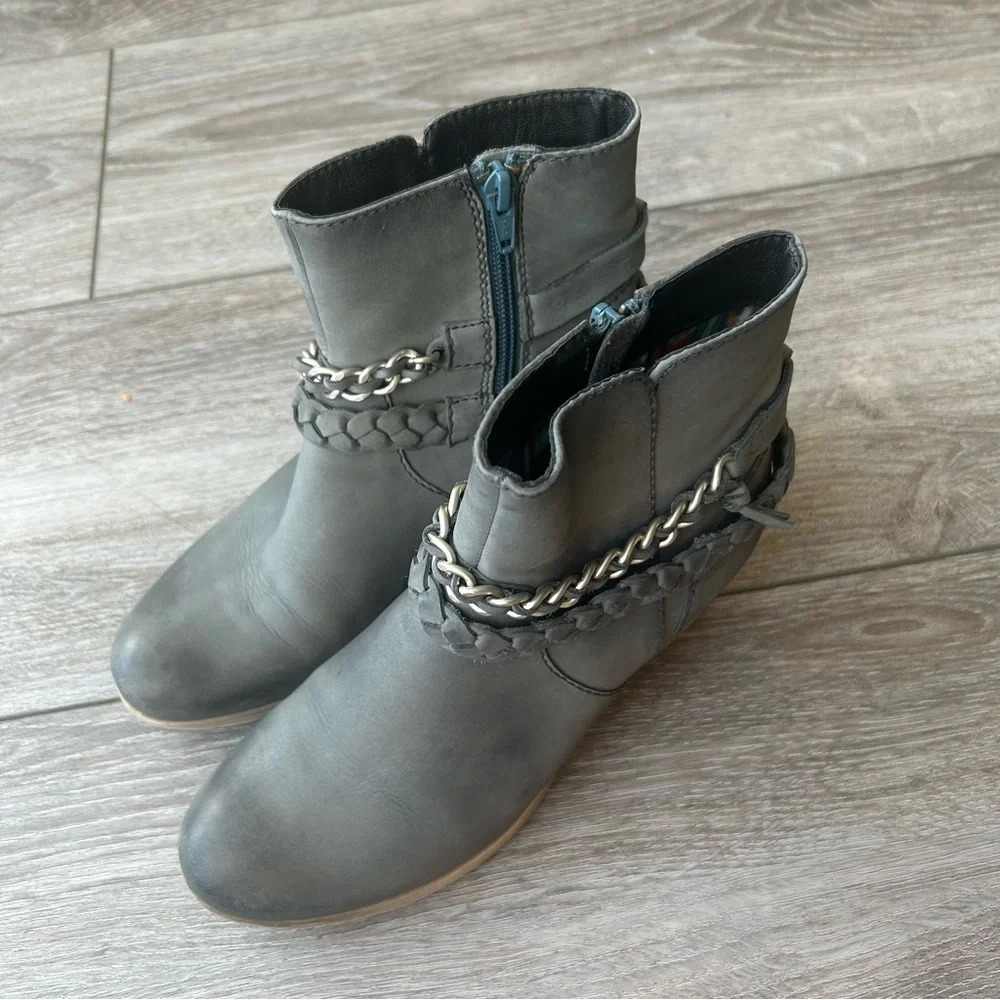 Arnold  Churgin Handmade Nubuck Leather Ankle Chelsea Boots